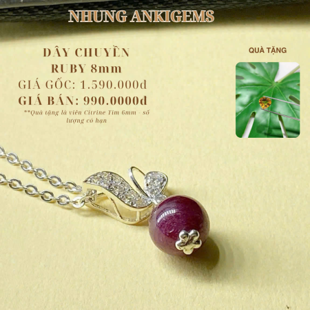 Dây chuyền Ruby