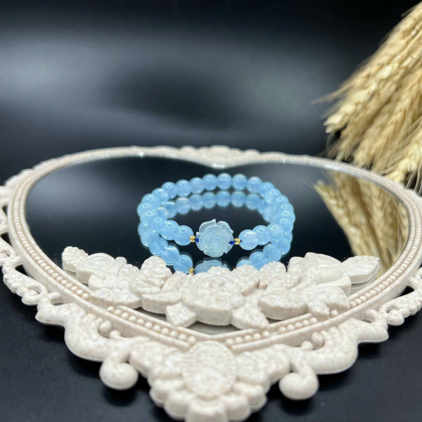 Vòng tay phong thủy Aquamarine