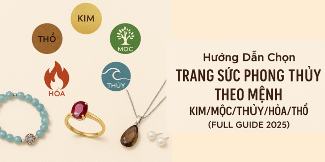 Trang sức phong thủy theo mệnh