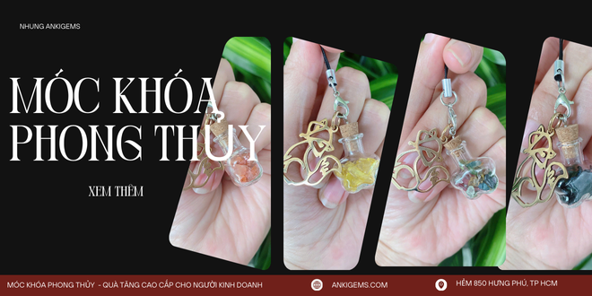 Móc khóa phong thủy Nhung AnkiGems